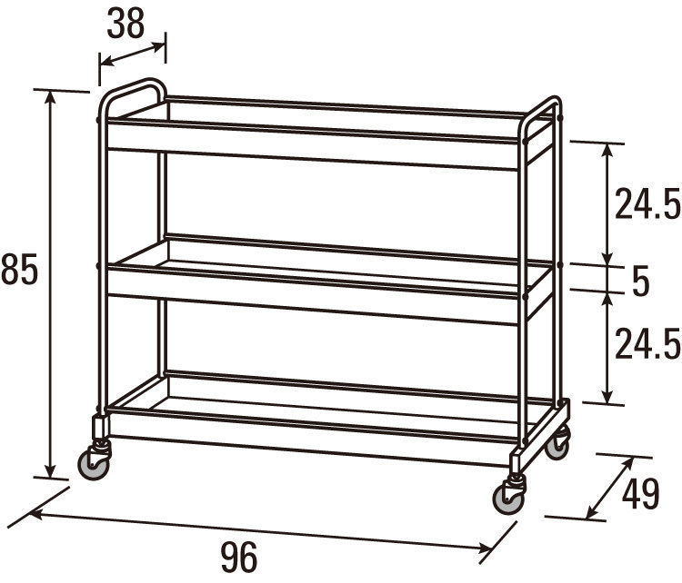 用品運搬棚 | 棚 | 家具類 | 学研 保育用品Webカタログ