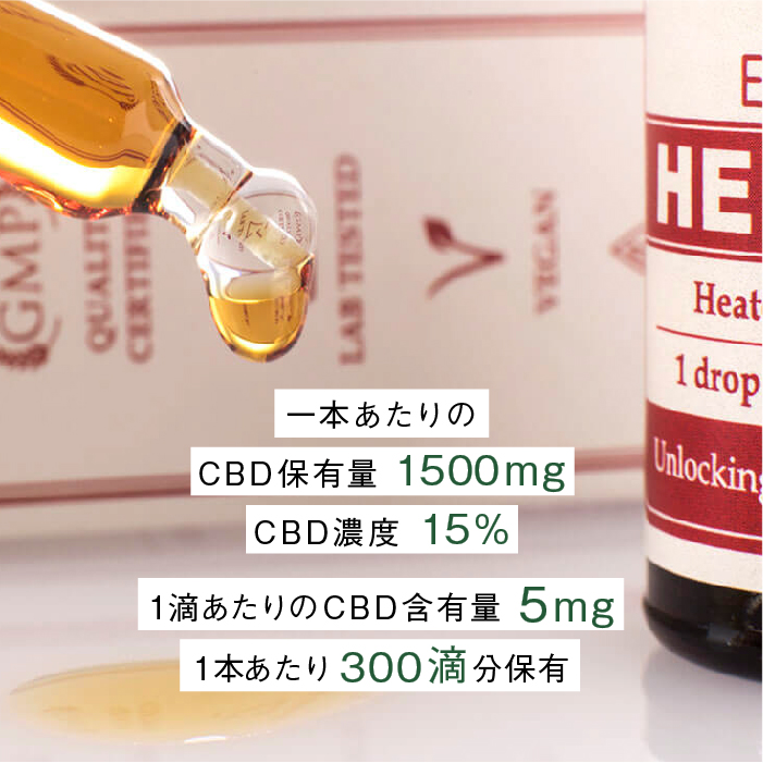 CBDオイル CBD1500mg 濃度15% エンドカ | CBDオイル | ヘンプナビ
