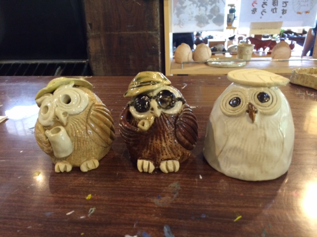 PMプラン】陶器のふくろう作り体験！西湖いやしの里でふくろうを作ろう