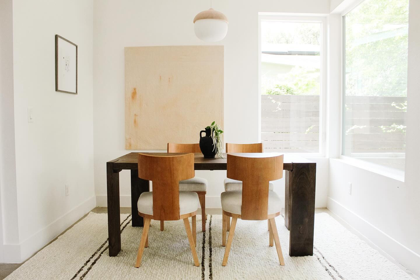 Blox Rectangular Brown Wood Dining Table 91