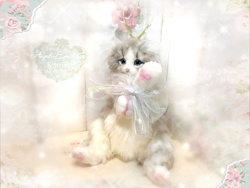 アートドール ちび宝石幻獣51 羊毛フェルト アートドール ちび宝石幻獣