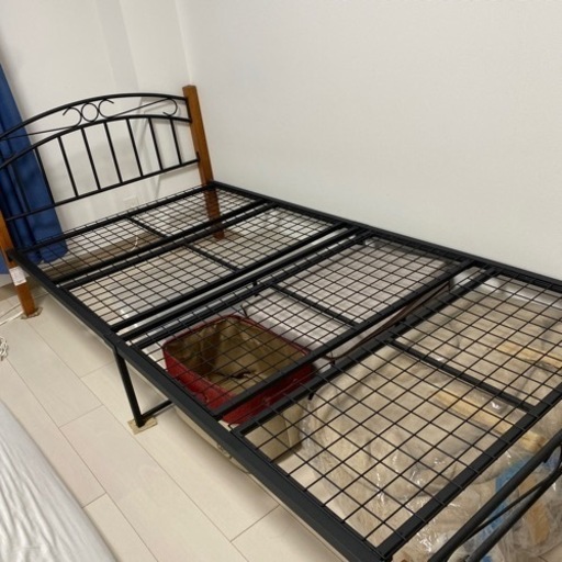 ニトリアイアンベッド シングルフラットベッドフレーム(ヘディットJR