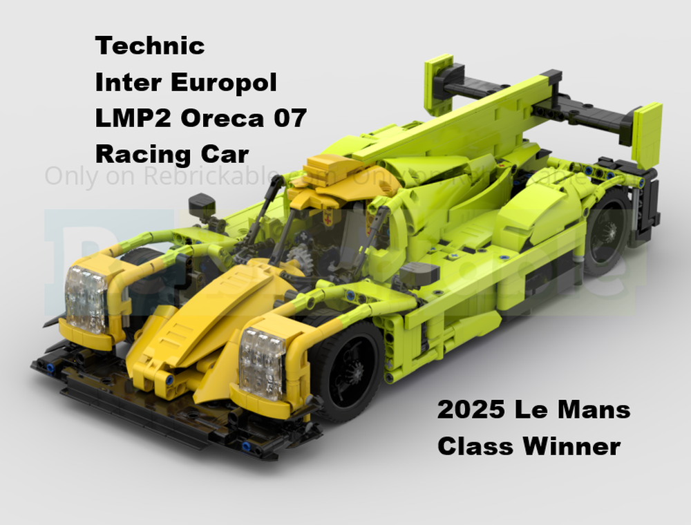 LEGO MOC Technic Inter Europol LMP2 Oreca 07 Racing Car by Andy Ps