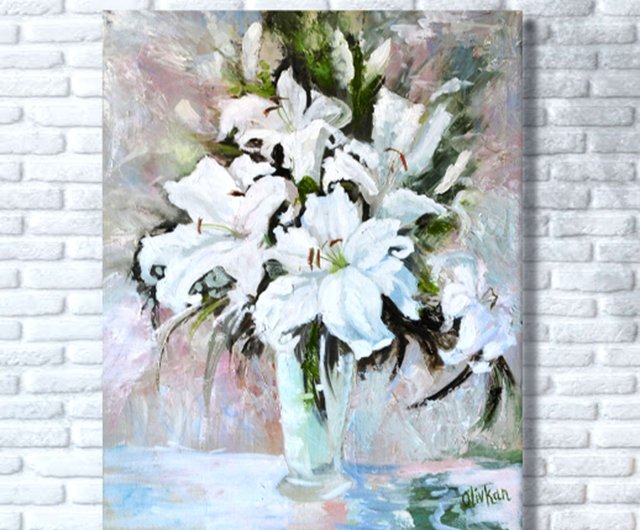 メルカリ 絵画 絵 額付き(銀）油絵 uF6-113402 花（ばら） メルカリ