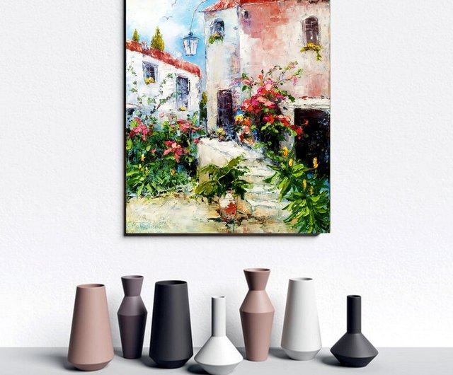 送料無料】ウクライナ イタリア絵画 アマフィ オリジナルアート