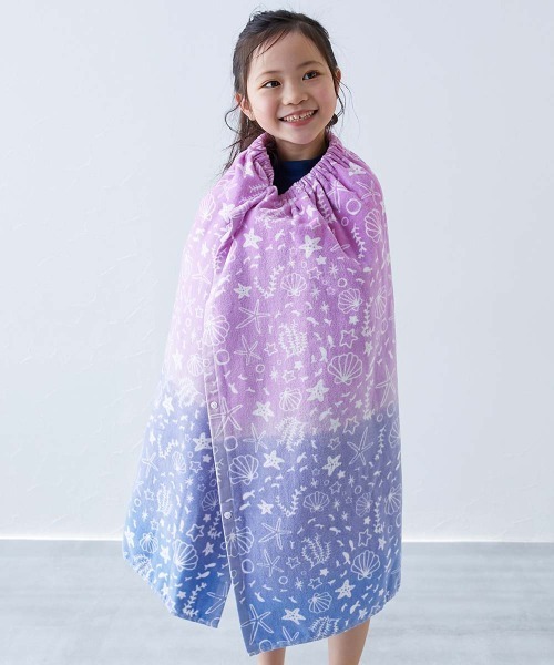 綿100%】ガールズラップタオル 80cm（スイムグッズ）｜devirock