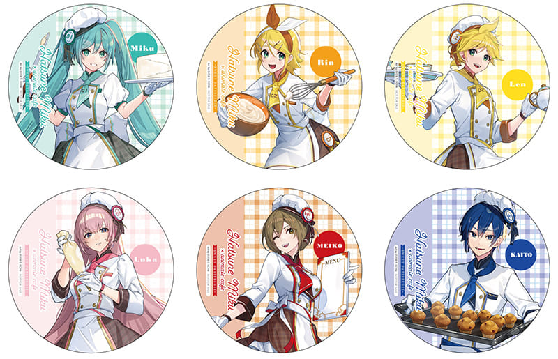 初音ミク 巡音ルカ 缶バッジ アニメイトカフェ グッズ-バッチ】初音