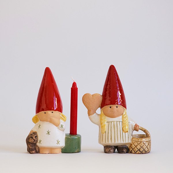 個別販売】Lisa Larson リサ・ラーソン｜SANTA FAMILY GIRL WITH