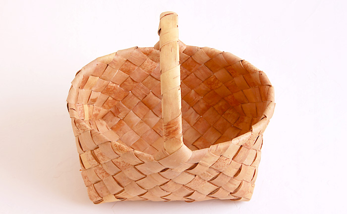 白樺かご/ハンドル付きバスケット・LT COMFOTA 北欧雑貨店