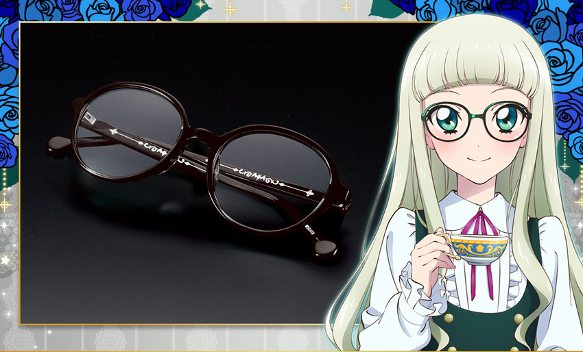 15点 アイカツ ハピクロ 缶バッジ 藤堂ユリカ めがね アイウェア