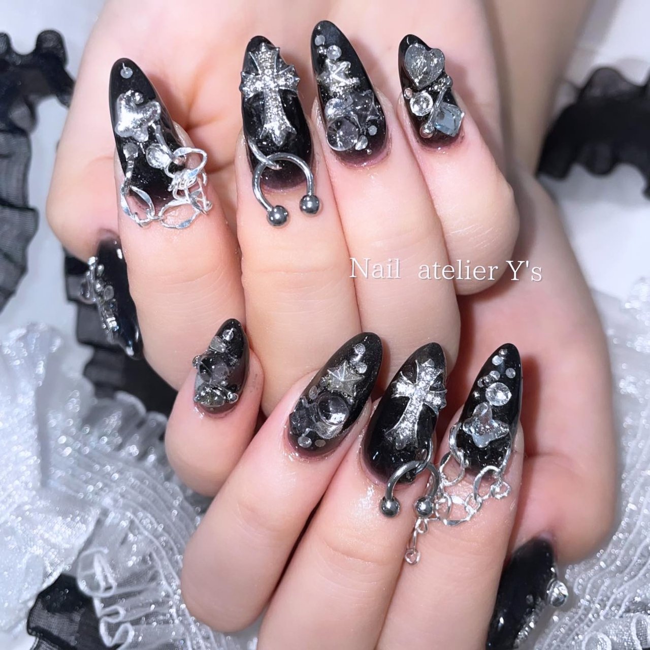 秋/ツイード/ニュアンス/オーロラ/ちゅるん - Nail Atelier Y'sの