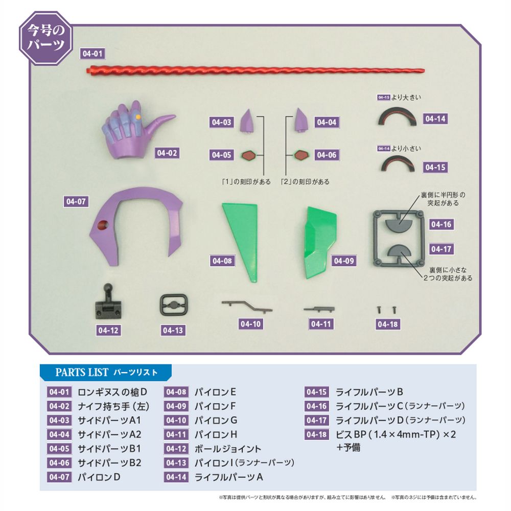 エヴァンゲリオン初号機をつくる 4号パーツセット | デアゴスティーニ公式