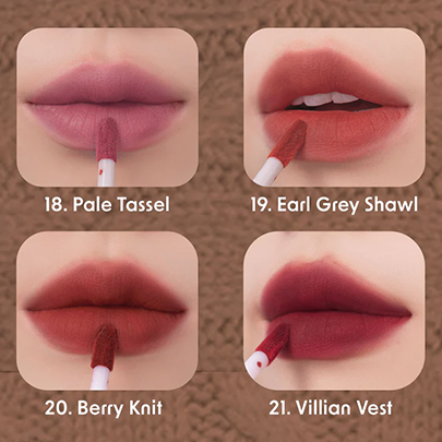 rom&nd Zero Velvet Tint *Knit Series* (2 Colors) | Korean Lip