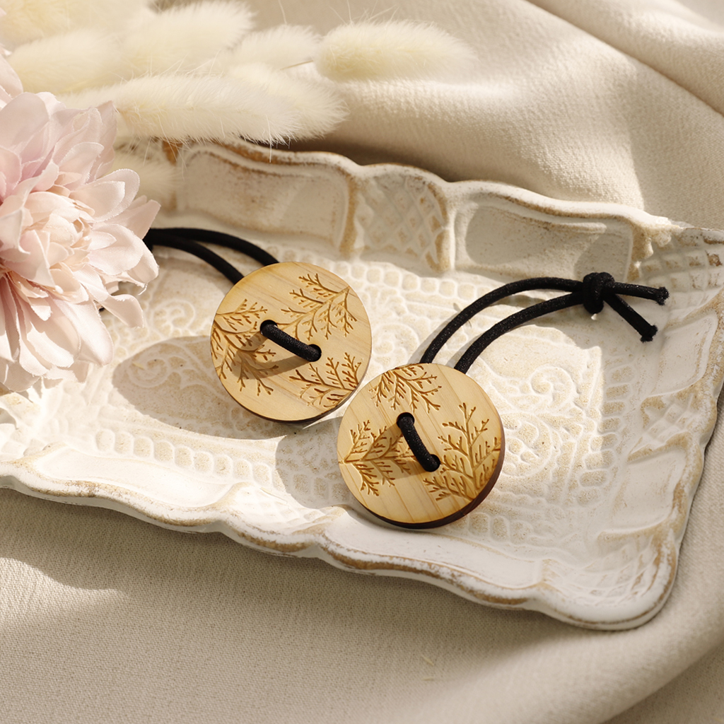 ヘアゴム | ノベルティや記念品でSDGsに間伐材、木製グッズのWood+