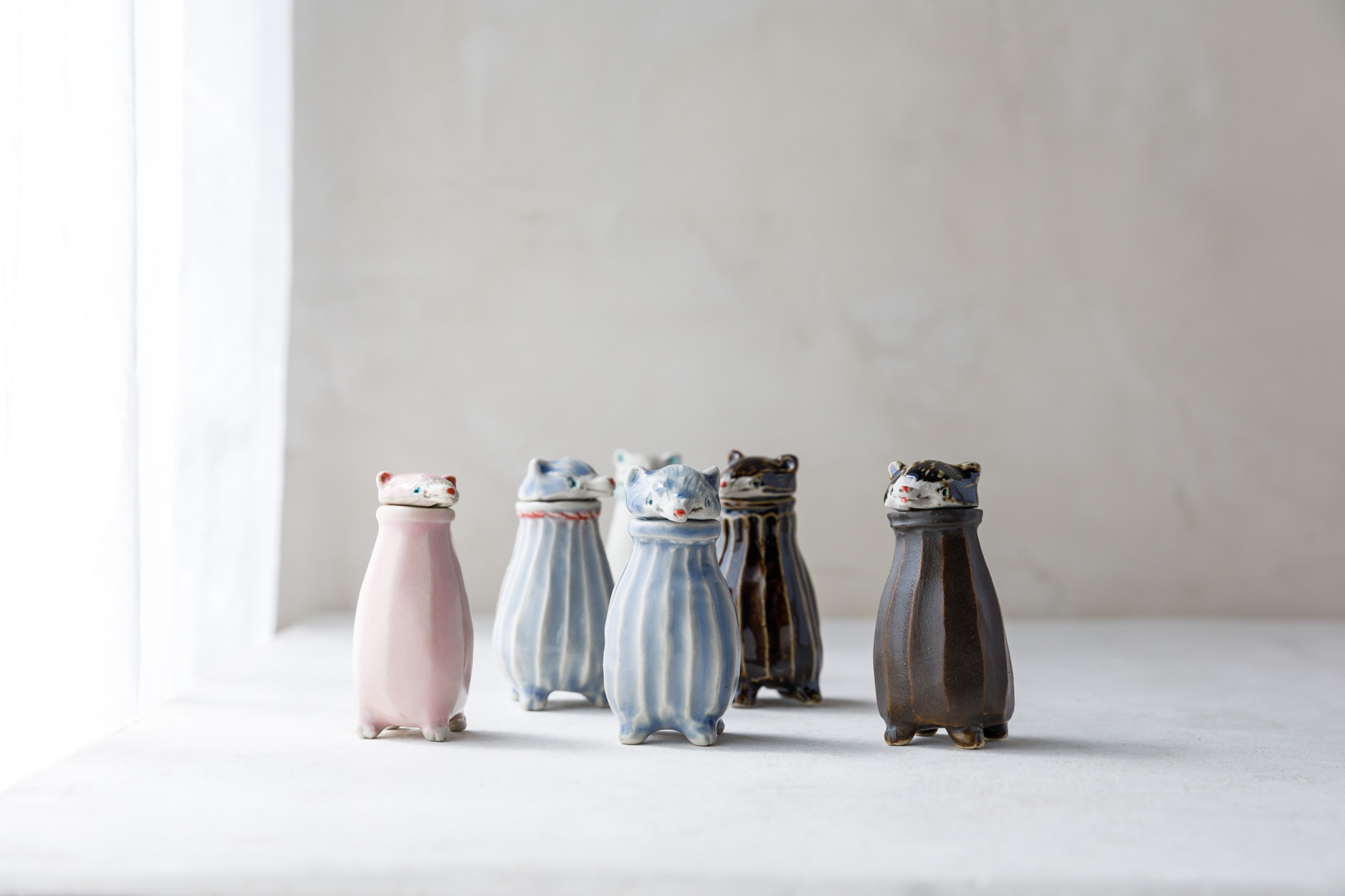 廣田哲哉 猫 小皿 トレイ 2枚セット 廣田哲哉 猫 小皿 トレイ 2枚