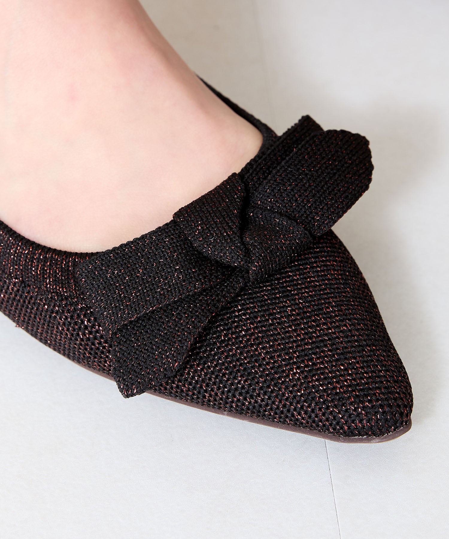 ラメニットリボンパンプス/52106 – ORIENTALTRAFFIC