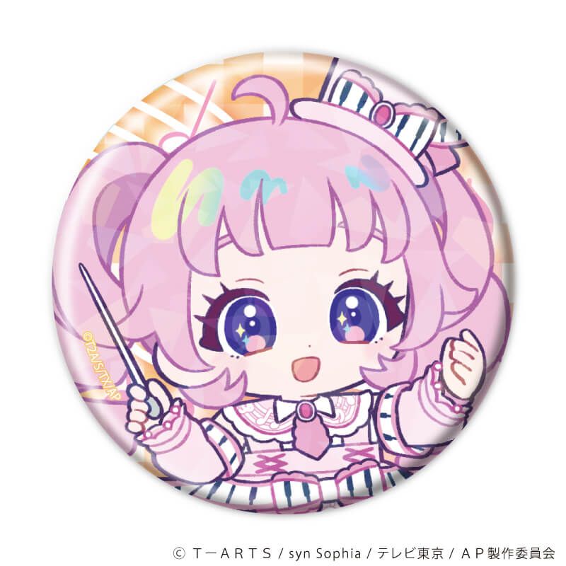 ホログラム缶バッジ(57mm)「ひみつのアイプリ」03/音楽の秋ver