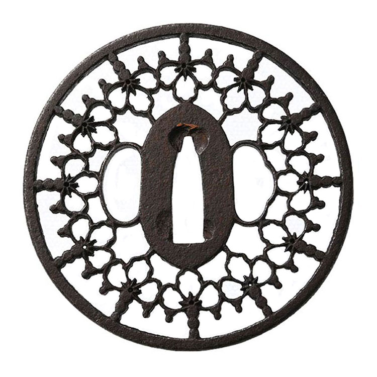 京透 桐紋繋透鍔/鐔 ｜日本刀販売は永楽堂