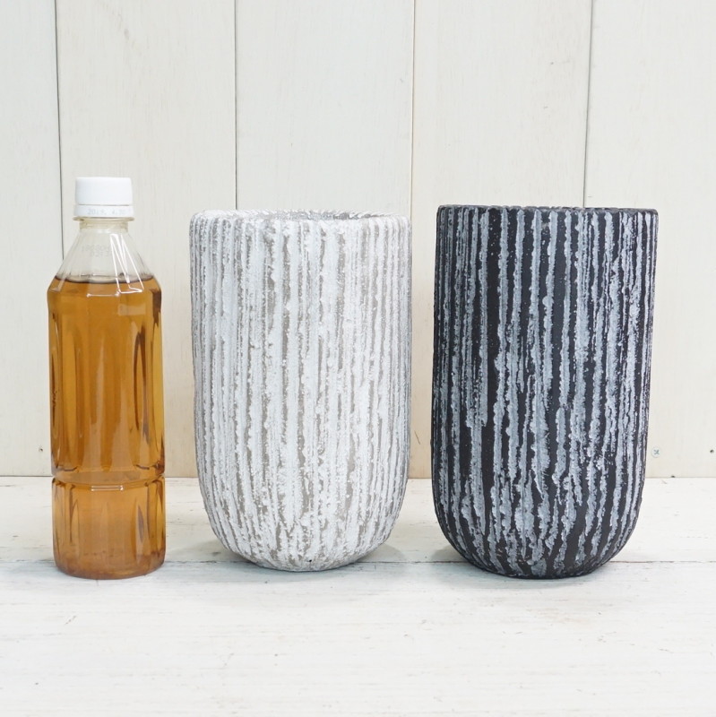 鉢 おしゃれ コンクリート オベリスクトールM＜ 12cm 4号 底穴あり