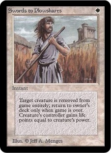 剣を鍬に/Swords to Plowshares》[LEA] 白U | 日本最大級 MTG通販