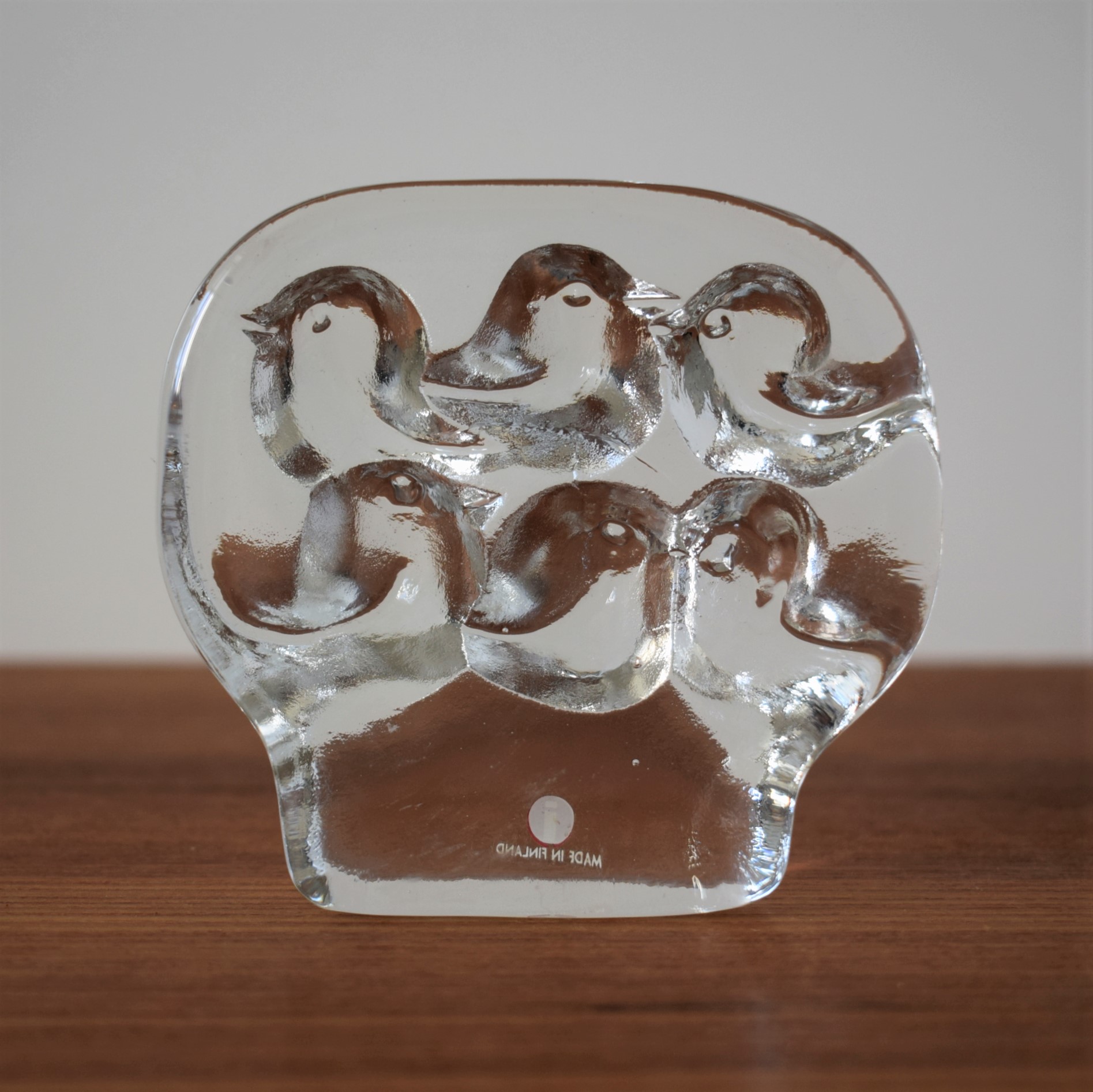 鳥のガラスオブジェ / Jorma Vennola・ヨルマヴェンノラ / Iittala