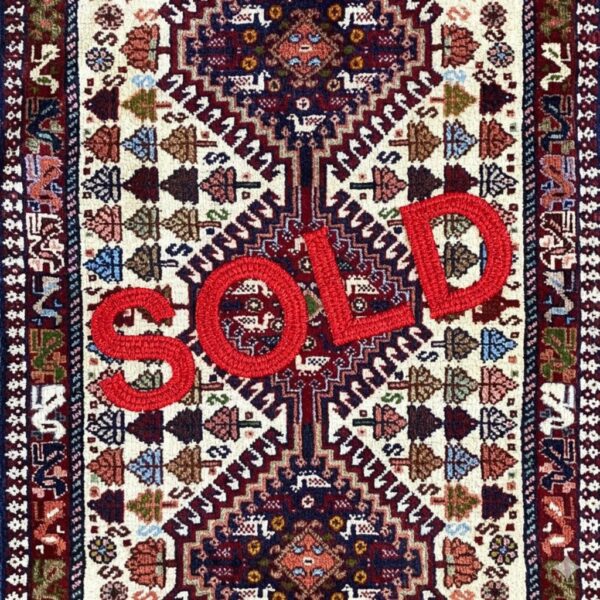 ペルシャ絨毯【トライバルラグ】ヤラメZ-3314M 100×60(cm) SOLD