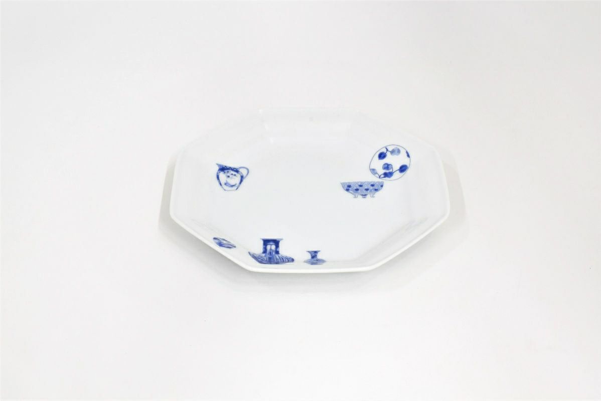 ブルーチャイナ ケーキ皿 | 有田焼 深川製磁｜公式オンラインストア