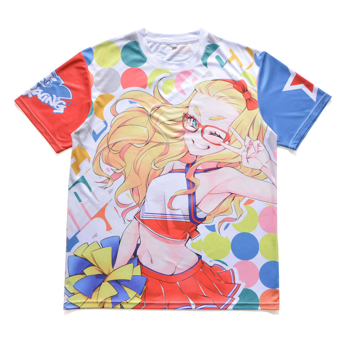 全面オーダープリントOK！オリジナルセットインスリーブTシャツ -