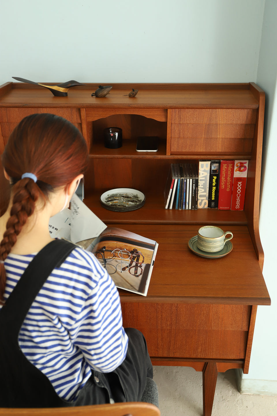 デンマークヴィンテージ ライティングビューロー ドレッサー 北欧家具