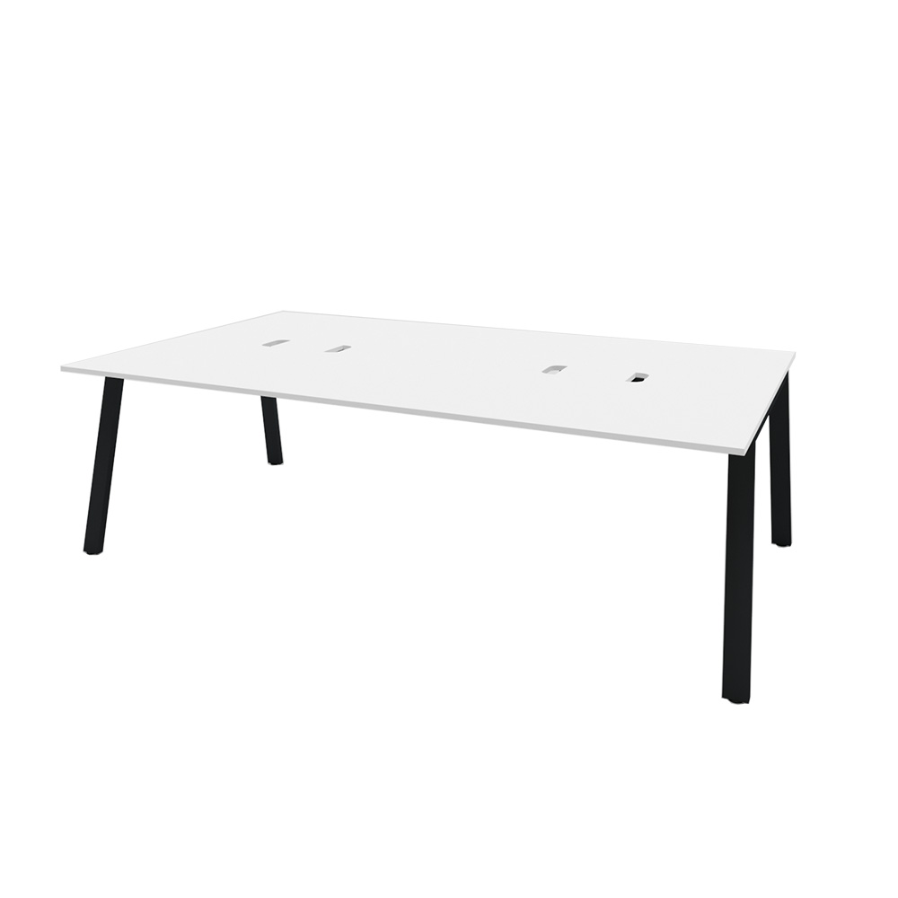 MRフリースタイルデスク 幅240×奥行140cm スタンダード天板 配線収納付