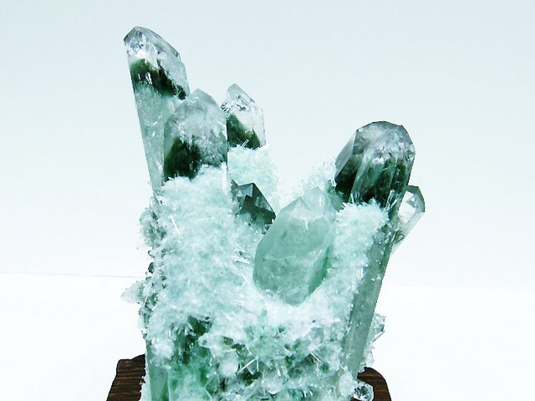 パワーストーン 天然石 緑水晶 グリーンクォーツ クラスター[T802-5508]