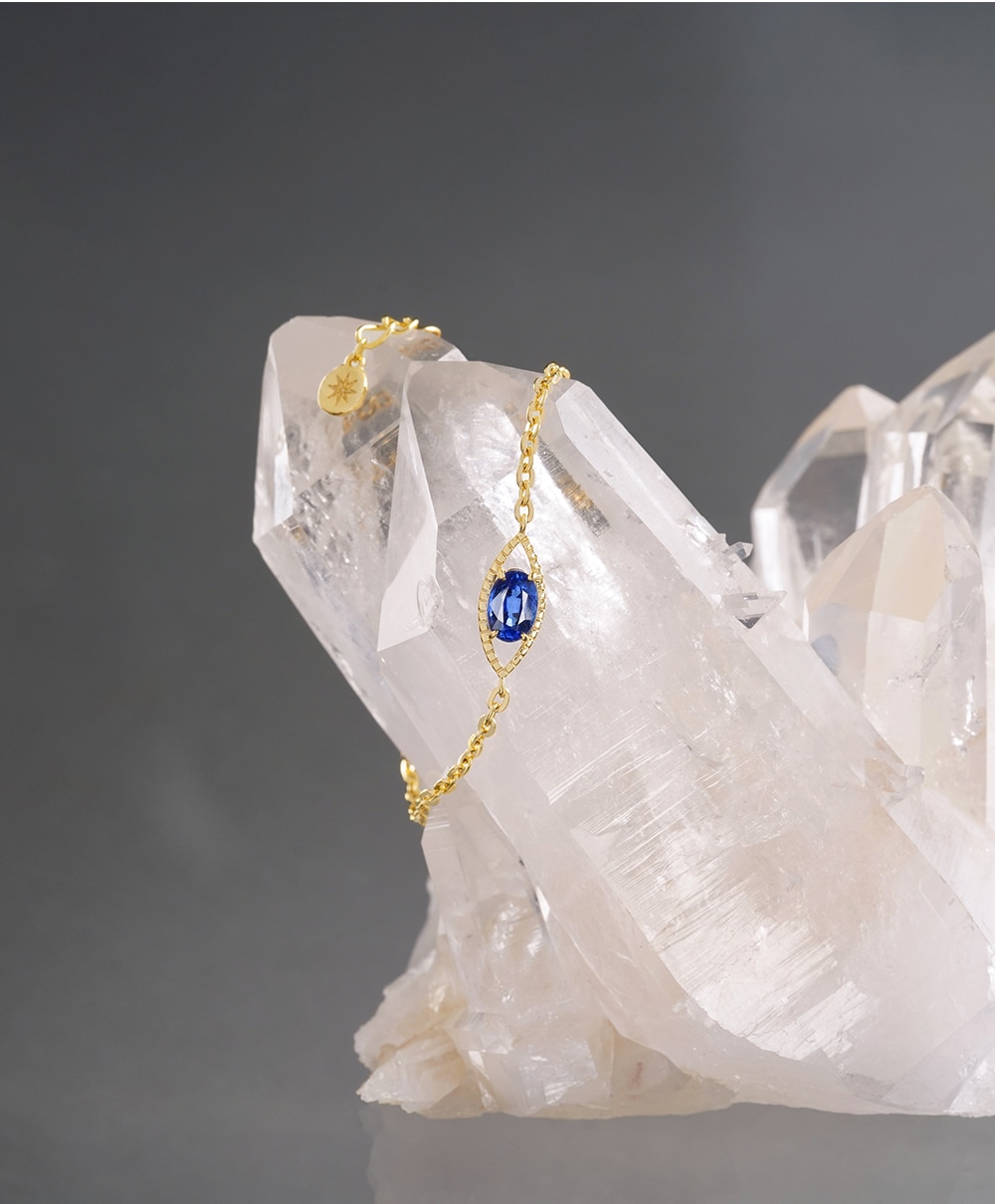 Blue kyanite third eye bracelet /ブルーカイヤナイト | Hariqua