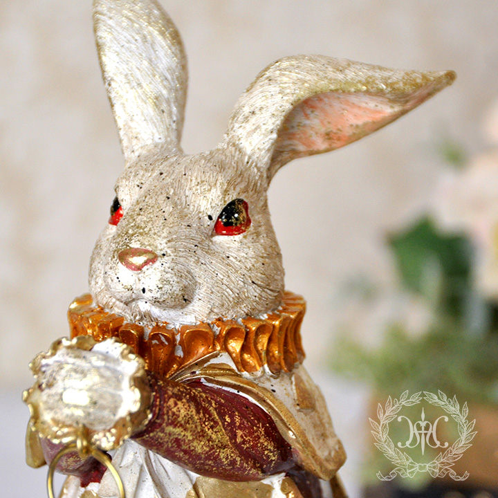 トランプうさぎクロックオブジェ｜輸入雑貨の通販 | 輸入雑貨の通販