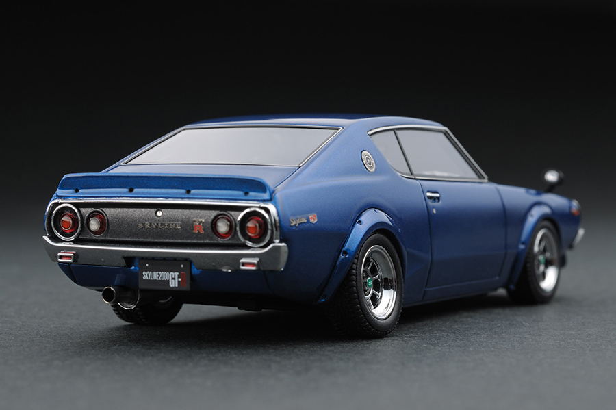 IG0035 1/43 Nissan Skyline 2000 GT-R (KPGC110) Blue | LINE UP