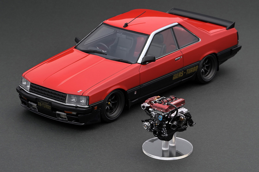 IG2347 1/18 Nissan Skyline 2000 RS-Turbo (R30) Red/Black With