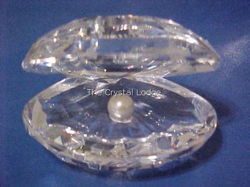 SWAROVSKI CRYSTAL OYSTER SHELL WITH PEARL LARGE 014389 MINT BOXED