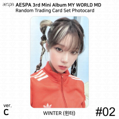 Aespa Official MD MY WORLD Random Trading Card Set C Ver Photocard