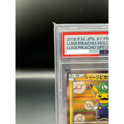 PSA 10 Luigi Pikachu 295/XY-P Holo Special Box Promo 2016 Pokemon