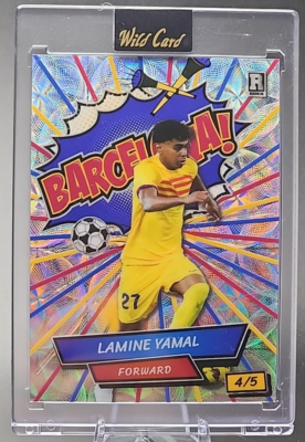 Lamine Yamal /5 2024 Wild Card Alumination Comix Rookie RC Silver