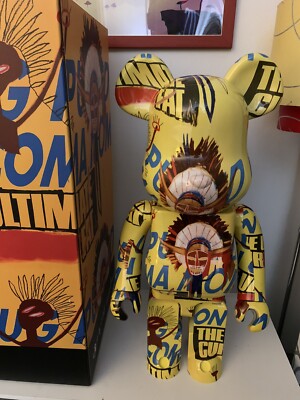 Andy Warhol x Jean-Michel Basquiat #3 1000% Bearbrick by Medicom