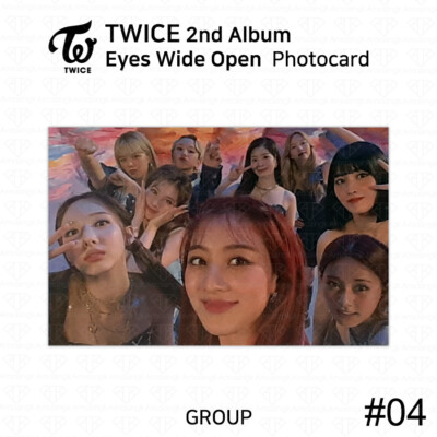 TWICE 2nd Album Eyes Wide Open Official Photocard Photo Card Unit