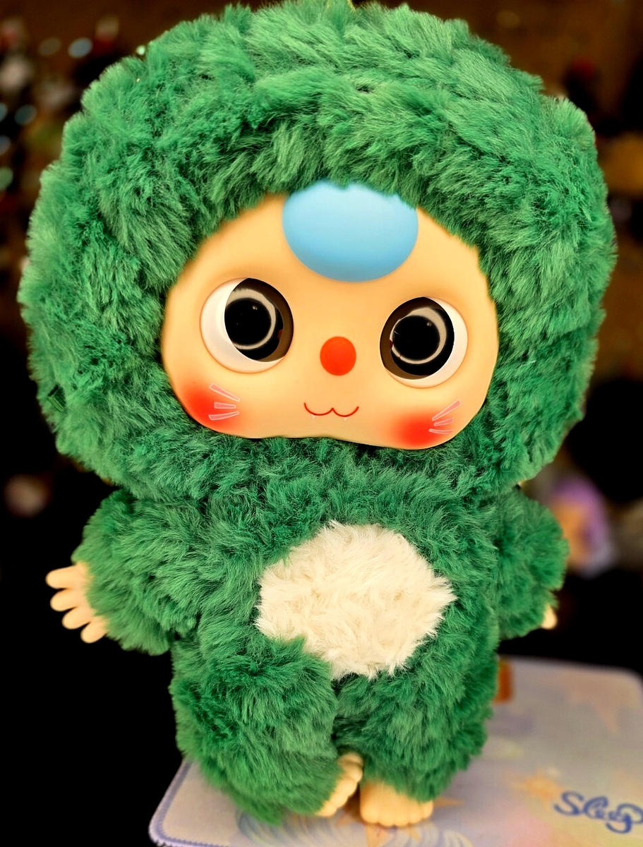 Authentic] Baby Three 400% V1 Plush - (US SELLER) Green Dino | eBay