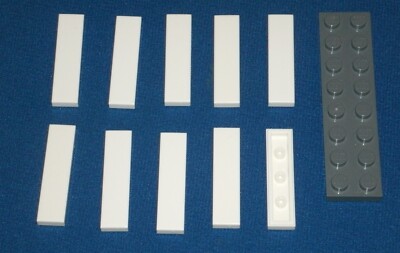 LEGO NEW 1x4 White Tile (10x) 243101 Brick 2431 | eBay