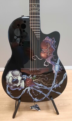 Chitarra OVATION DJ ASHBA DJA34-BDY pari al nuovo + custodia