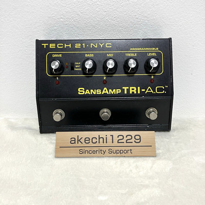 TECH21 NYC SansAmp TRI-AC TRI-A.C. Electric Guitar Effect Pedal