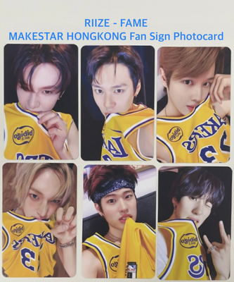 RIIZE] The 2nd Single - FAME Makestar Bakery HONGKONG Fan Sign