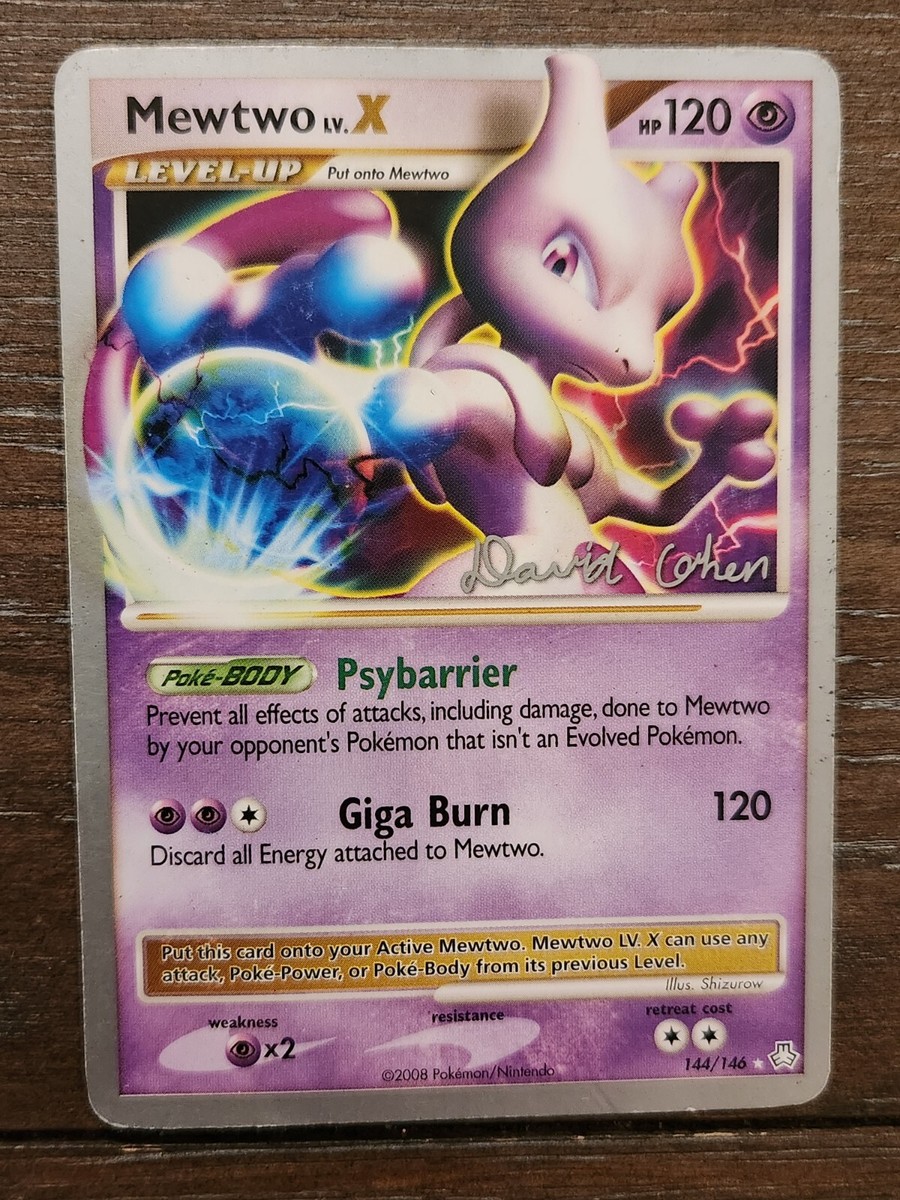 Mewtwo LV.X (David Cohen Signature) World Championship Decks