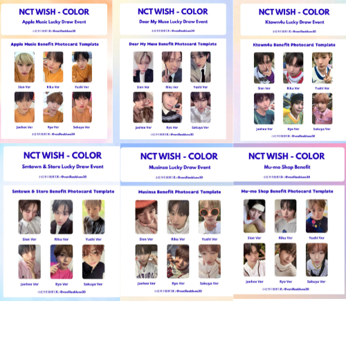 NCT WISH THE 3RD MINI ALBUM ' COLOR' OFFICIAL LUCKY DRAW EVENT