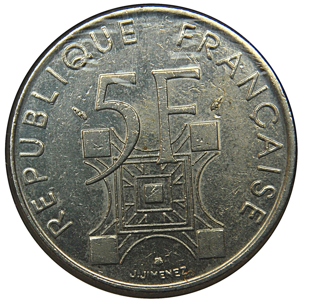 French Coin | 5 Francs | Eiffel Tower | France | 1989 | eBay