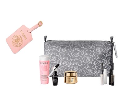 Lancome Absolue Soft Cream .5 Oz Tonique Confort Genifique & Bag 7